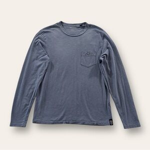 Todd Snyder - Homespun Slub Pocket Long Sleeve Tee - Blue